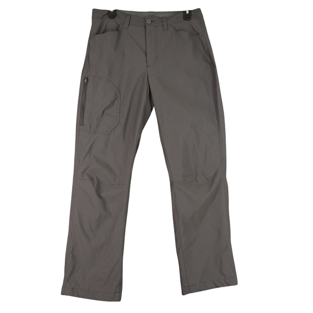 Eddie Bauer Fleece Lined Tech Pants Mens 32x28 Gray Stretch‎ Outdoor Hiking